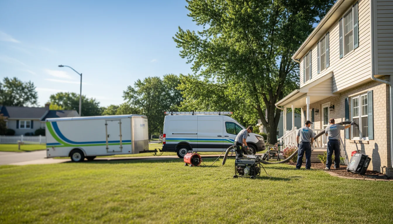 Flooded Basement Restoration And Cleanup With Repair in North Liberty, IN near me